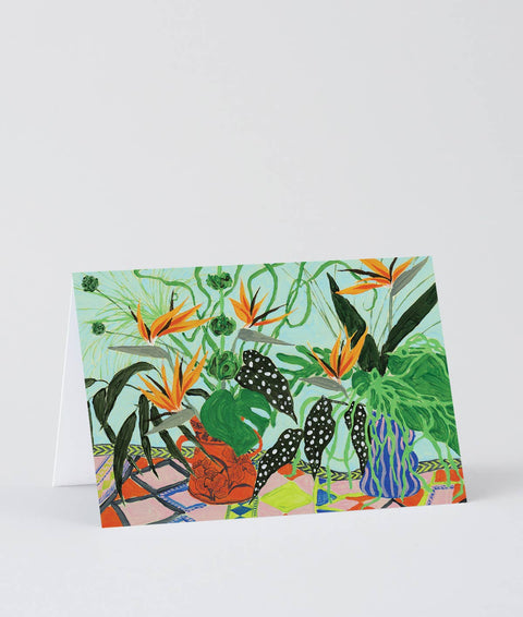 Klappkarte „Birds of Paradise Flowers“