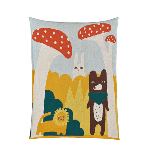 Trees & Creature Minidecke aus Baumwolle