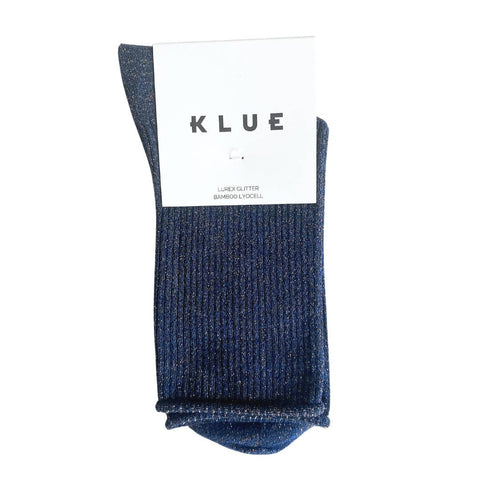 KLUE Glitter Lurex Socken | Dunkelblau
