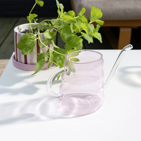 Gießkanne aus Glas | Rosa