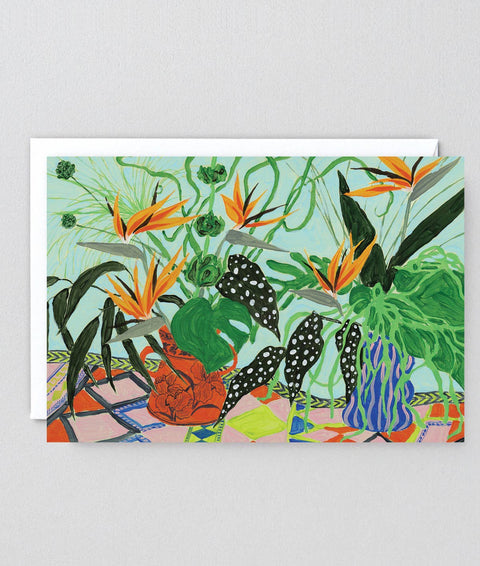 Klappkarte „Birds of Paradise Flowers“