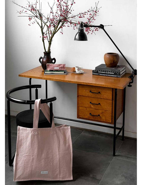 Bio-Baumwoll-Canvas-Tasche Zartrosa