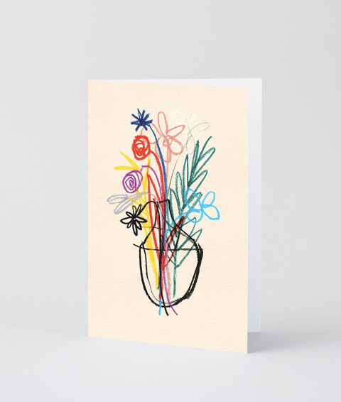 Klappkarte Blumenkunst