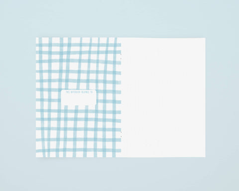 NOTIZBUCH A5 / KATZE BLAU