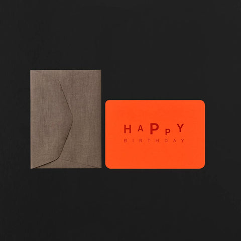 Mini-Karte und Umschlag / Happy Birthday