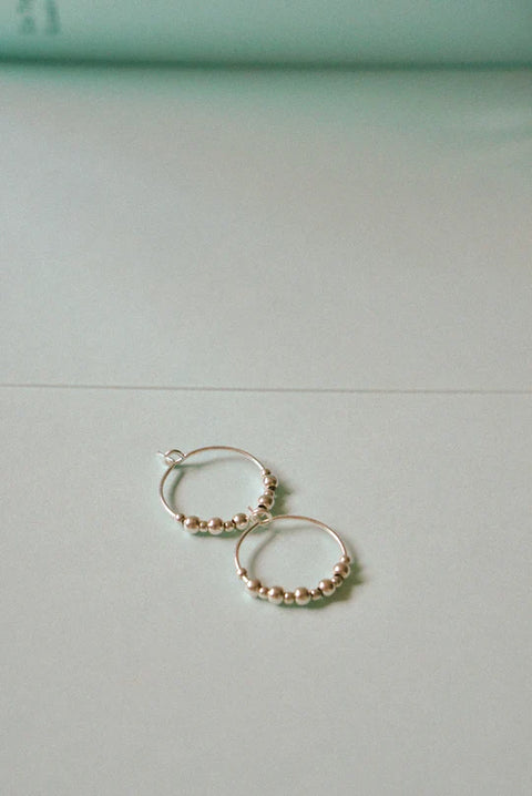 Silver Bubbles Creolen