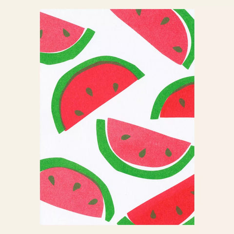 Postkarte Wassermelone