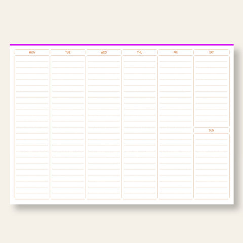Wochenplaner Neon