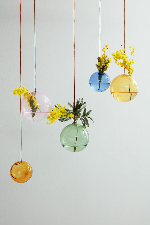 Hanging Flower Bubble | Medium | Rose