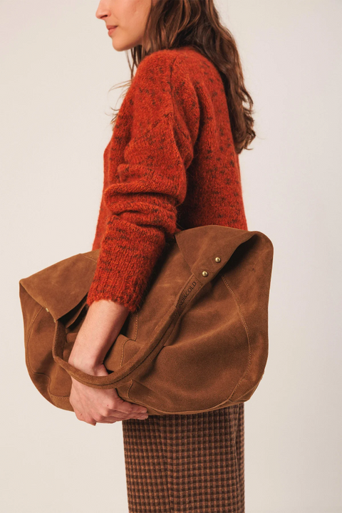 Leder Tote Bag Tobacco