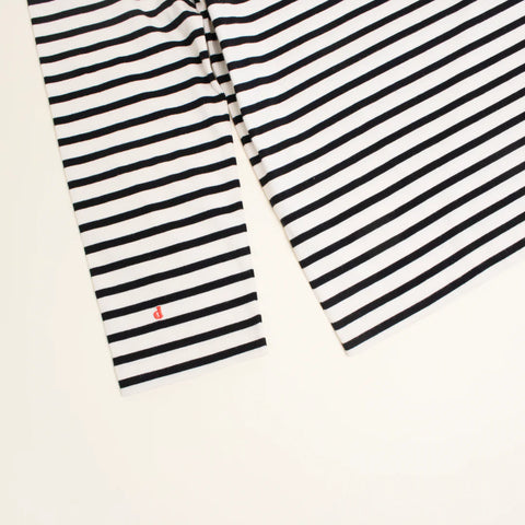 Stripy Langarmshirt | Schwarz/Weiß