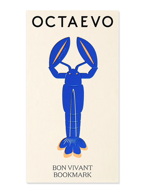 OCTAEVO Hummer Lesezeichen Blau