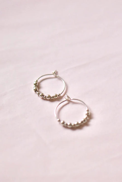 Silver Bubbles Creolen