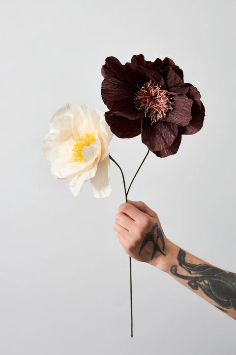 Paper Flower Rhapsody Rose | Brown