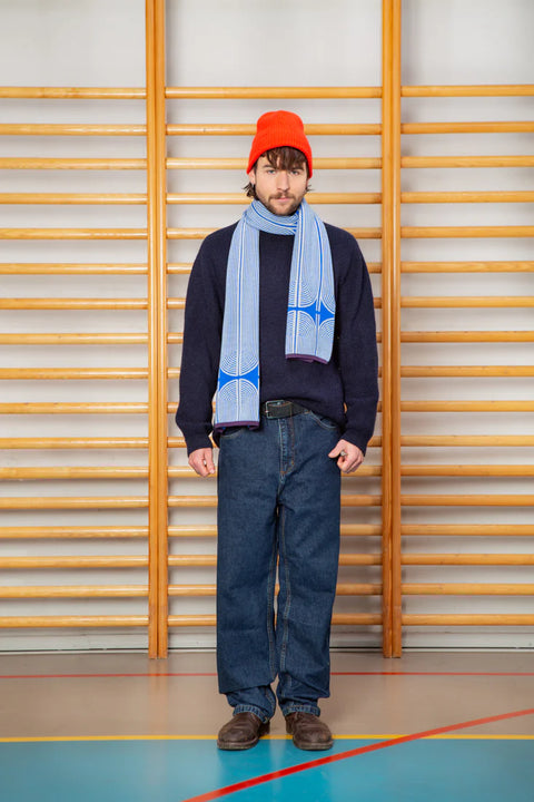 ANNI Schal midi / Cobalt