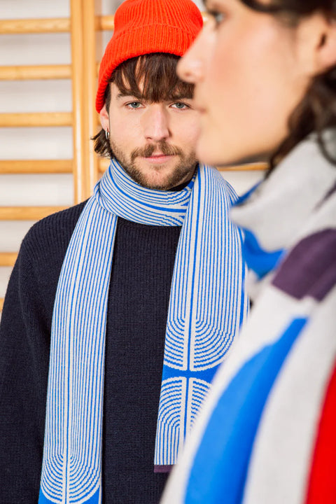 ANNI Schal midi / Cobalt