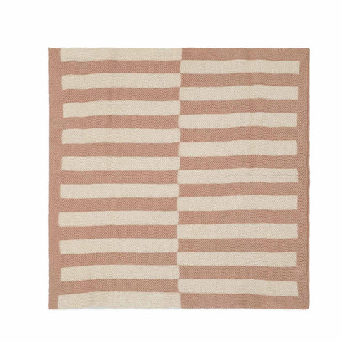 Gestricktes Baumwolltuch, Blush/Rosa