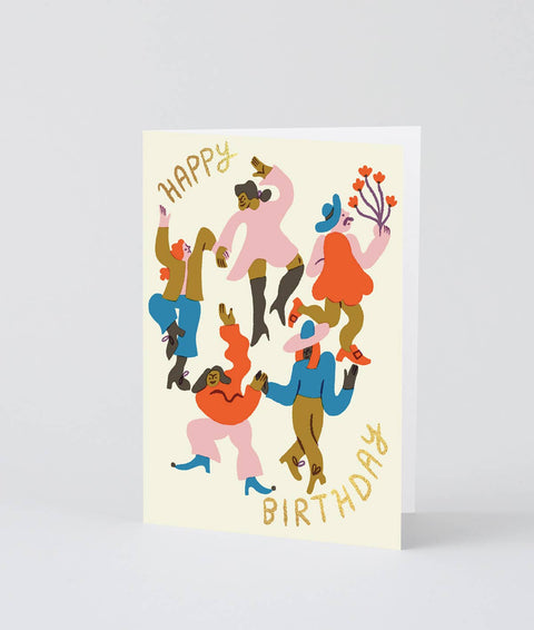 Klappkarte „Happy Birthday Dancers“