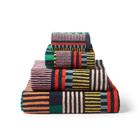 Multi-Stripe Mini-Handtuch