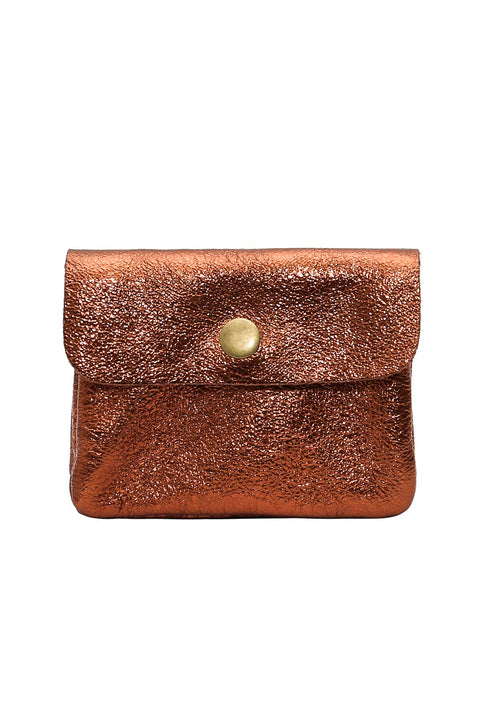 Kleiner Geldbeutel aus Metallic-Leder | LUCE