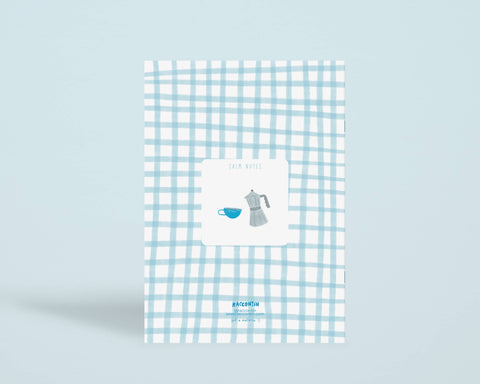 NOTIZBUCH A5 / KATZE BLAU