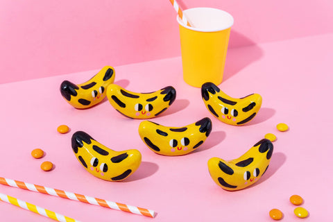Hungrige Banane aus Keramik