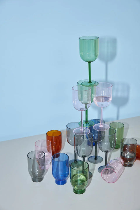 Wasserglas 2er-Set | 4 Farben