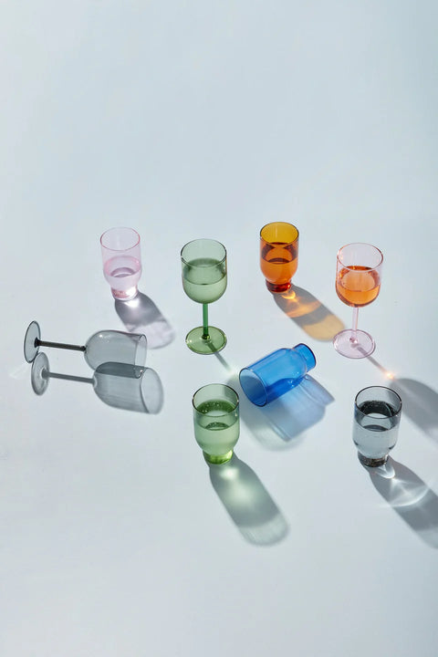Wasserglas 2er-Set | 4 Farben