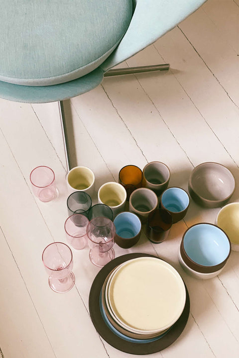 Cup Tall 2er-Set | Ivory/Yellow
