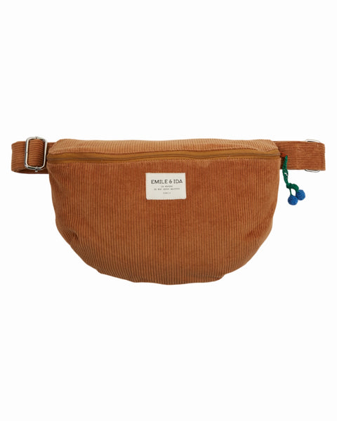 Cord-Bauchtasche | Caramel