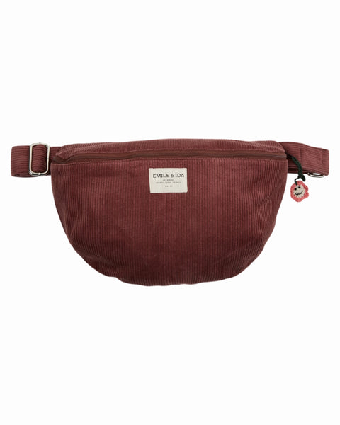 Cord-Bauchtasche | Pflaume