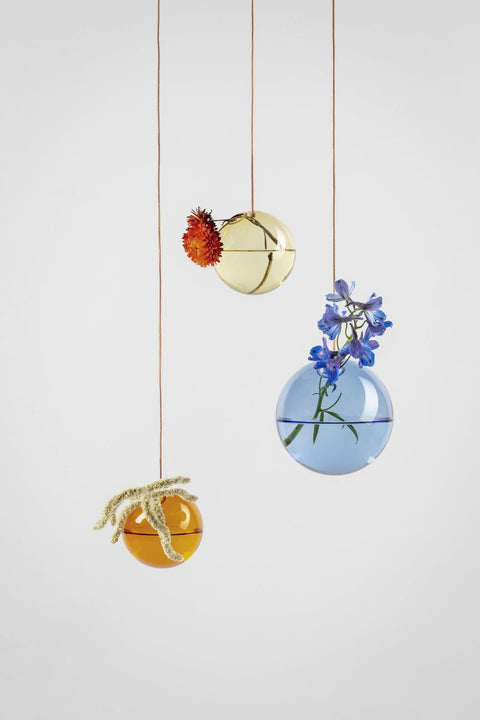 Hanging Flower Bubble | Small | Amber