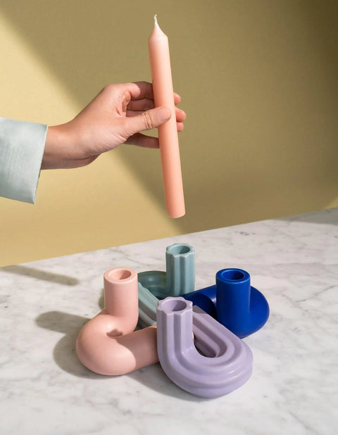 Templo Candle Holder Pink