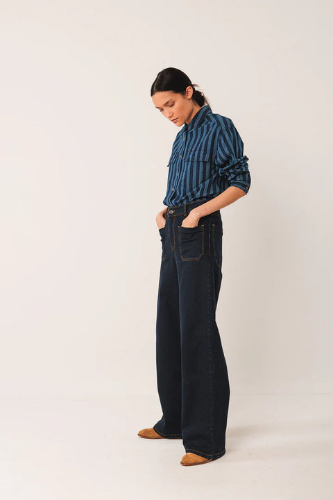 INDI&COLD Striped Cotton Shirt