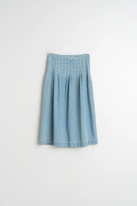 INDI&COLD Pleated Denim Skirt