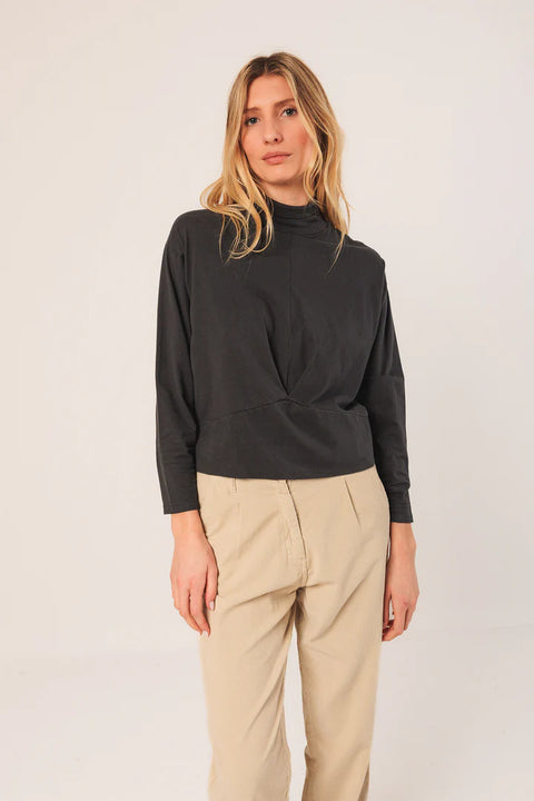 INDI&COLD Shirt mit Faltendetail