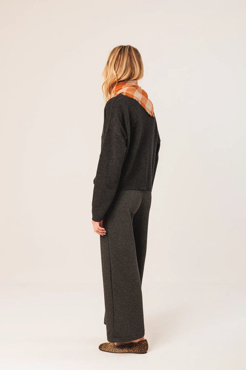 INDI&COLD Strickjacke Dunkelgrau