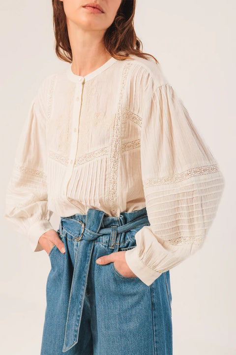 INDI&COLD Ethnic Embroidered Shirt