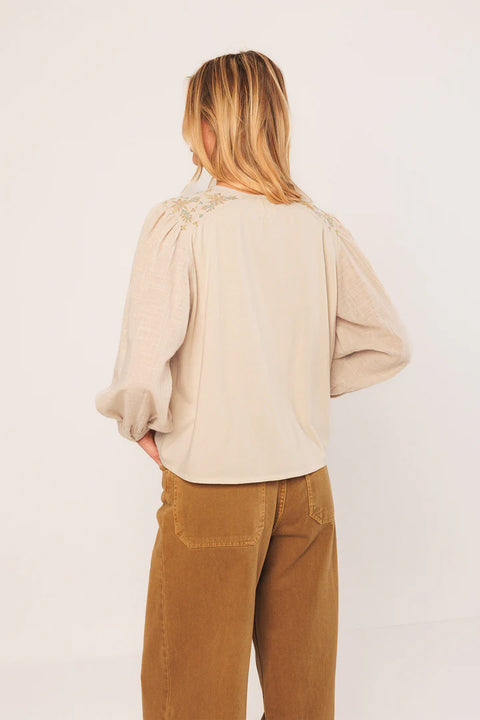 INDI&COLD Embroidered Boxy Shirt