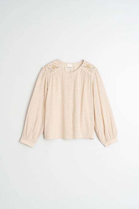INDI&COLD Embroidered Boxy Shirt