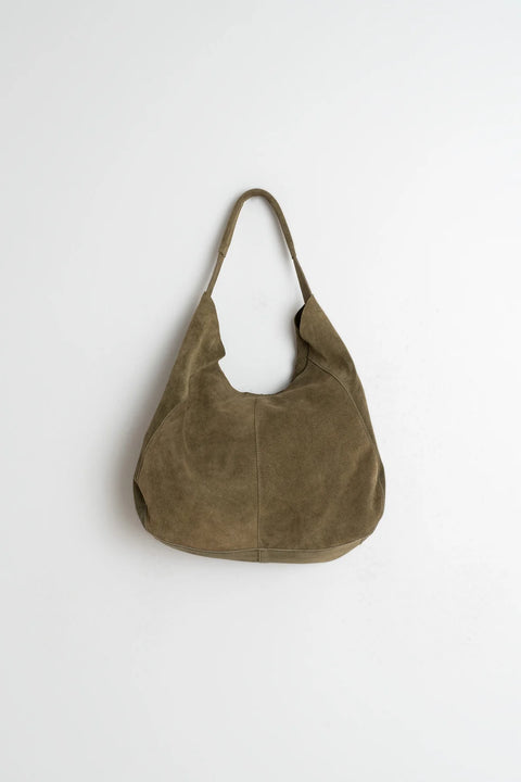 INDI&COLD Leder Tote Bag / Khaki