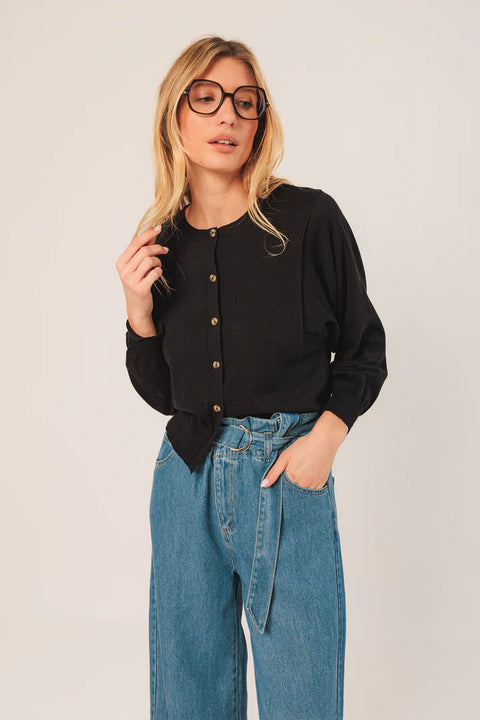 INDI&COLD Basic Cotton Jacket / Black