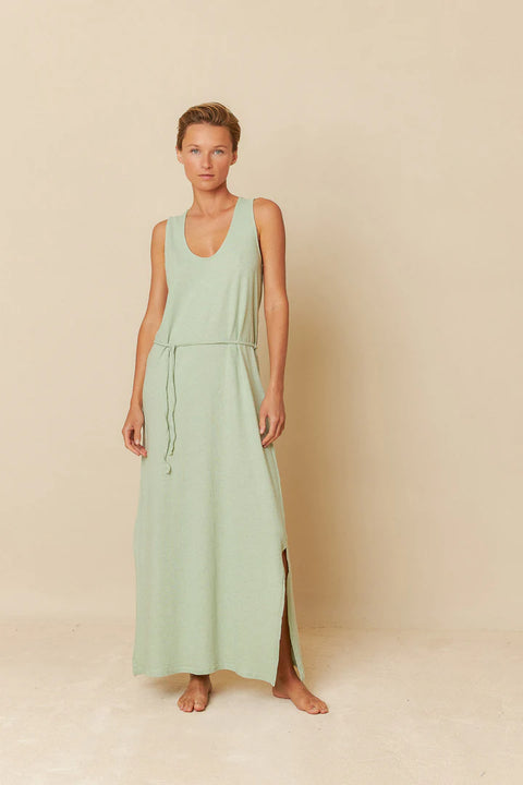 INDI& COLD Rustic Melange Dress Mint