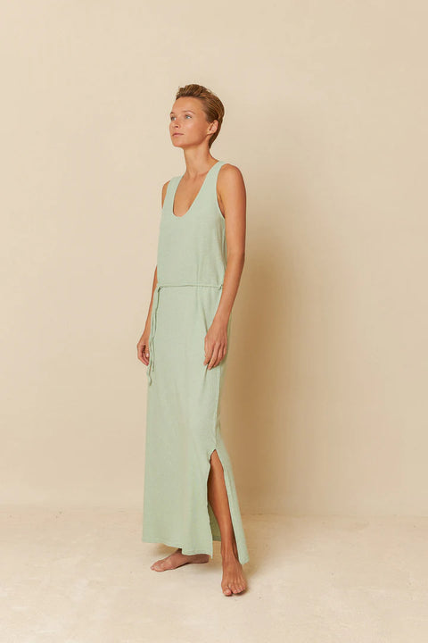 INDI& COLD Rustic Melange Dress Mint