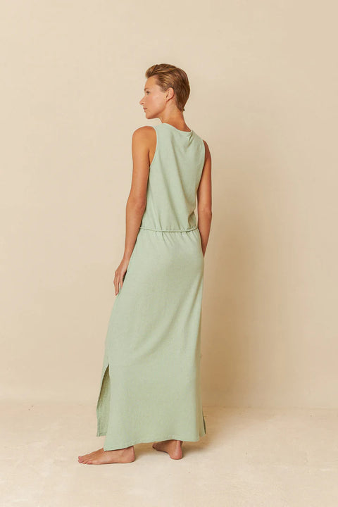 INDI& COLD Rustic Melange Dress Mint