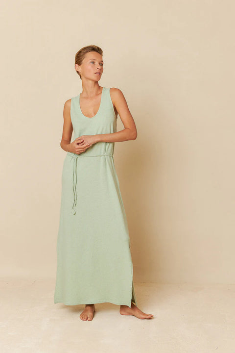 INDI& COLD Rustic Melange Dress Mint