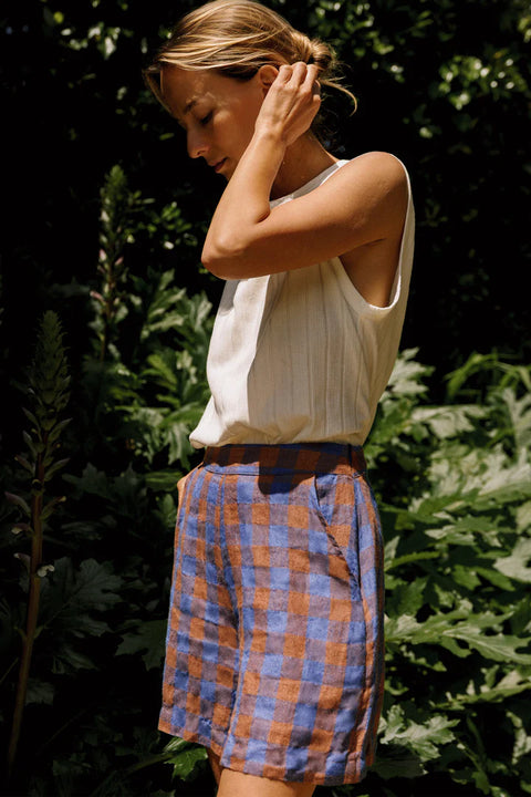 INDI&COLD Retro Vichy Shorts