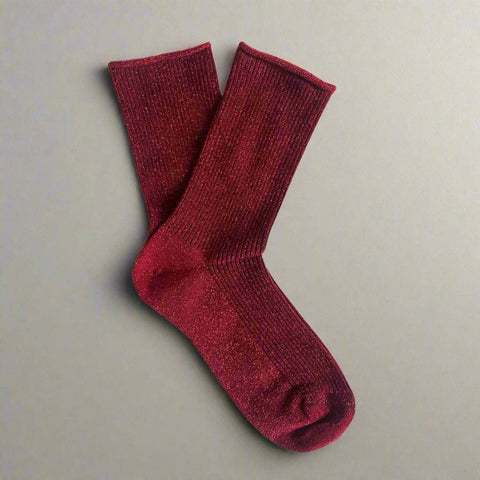KLUE Glitter-Socken | Cherry