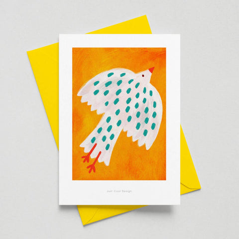 Weißer Vogel | Mini-Kunstdruck A6