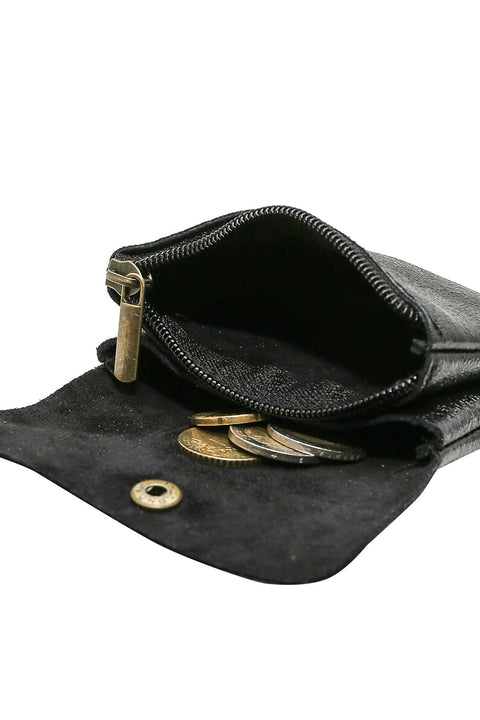 Kleiner Geldbeutel aus Metallic-Leder | LUCE